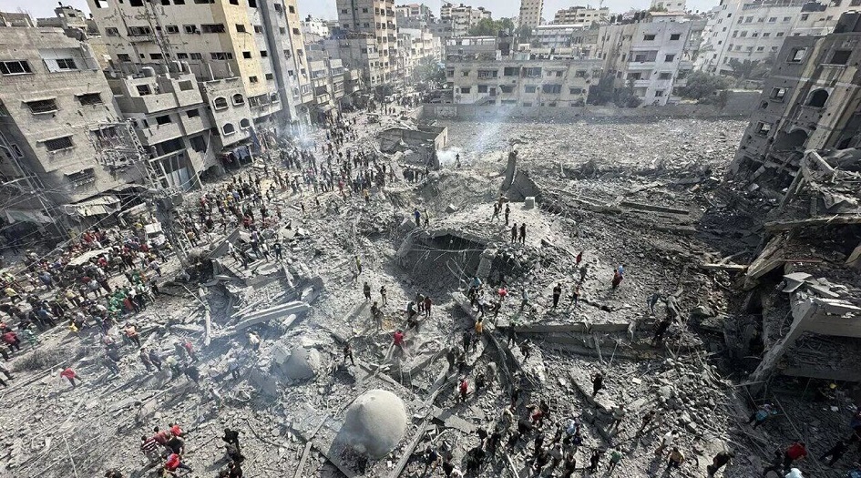 العدوان على غزة... الكيان الصهيوني القى 40 طن من المتفجرات 
