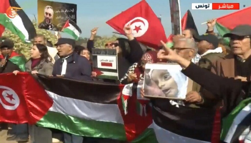 تونسی ها اخراج سفیر آمریکا را درحمایت از مردم غزه خواستار شدند