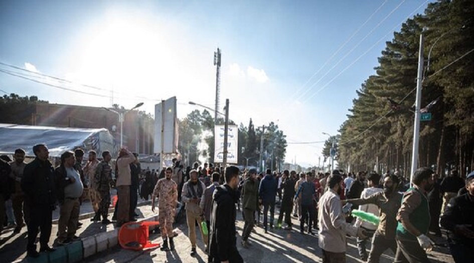 منظمة الإغاثة الإيرانية توضح  تفاصيل الانفجارين في مدينة كرمان 