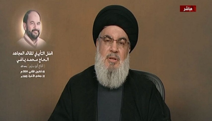 تسلیت دبیر کل حزب الله لبنان در پی شهادت فرمانده الحشد الشعبی و شهدای کرمان