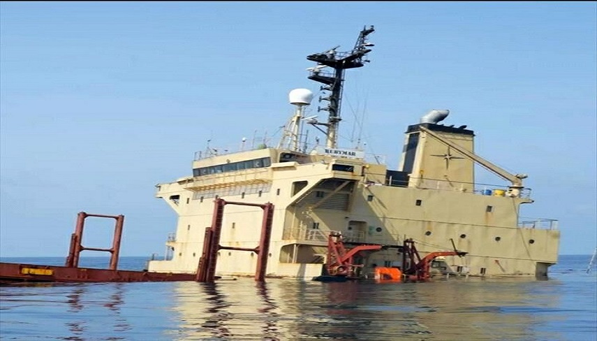 غرق شدن کشتی انگلیسی در دریای سرخ بر اثر حمله ارتش یمن