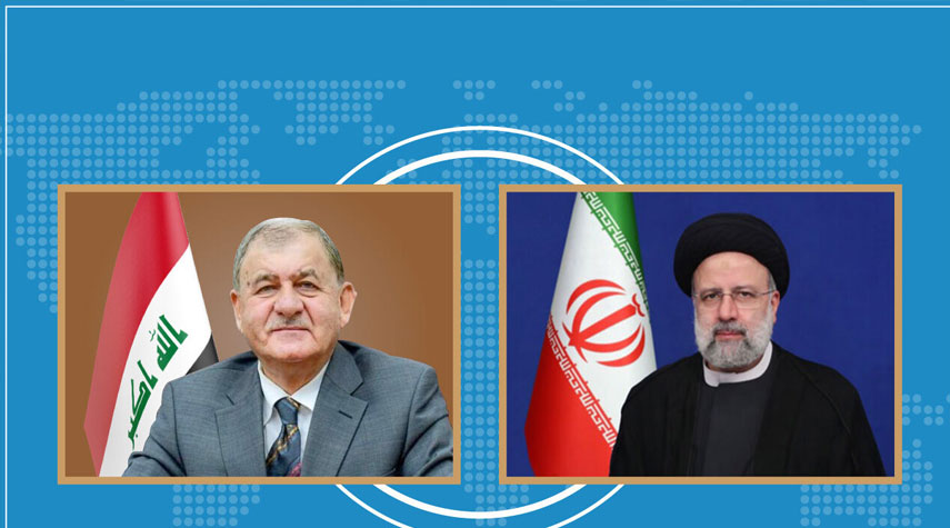  الرئيس الايراني يؤكد على تعزيز العلاقات الإيرانية العراقية لما فيه مصلحة البلدين 