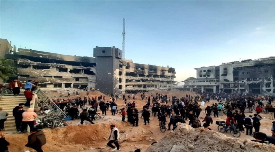 الدفاع المدني بغزة: الاحتلال أخفى جثث الشهداء بمجمع الشفاء