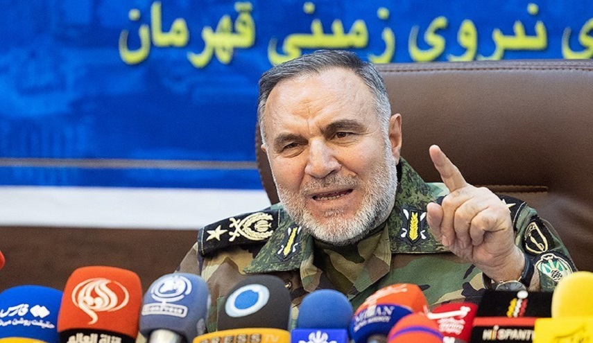  قائد القوات البرية للجيش الإيراني يعلق على حادثة أصفهان 