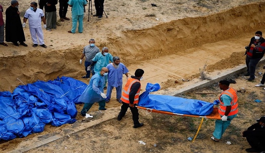  مطالبة أممية بفتح تحقيق دولي حول مقابر مستشفيات غزة الجماعية 