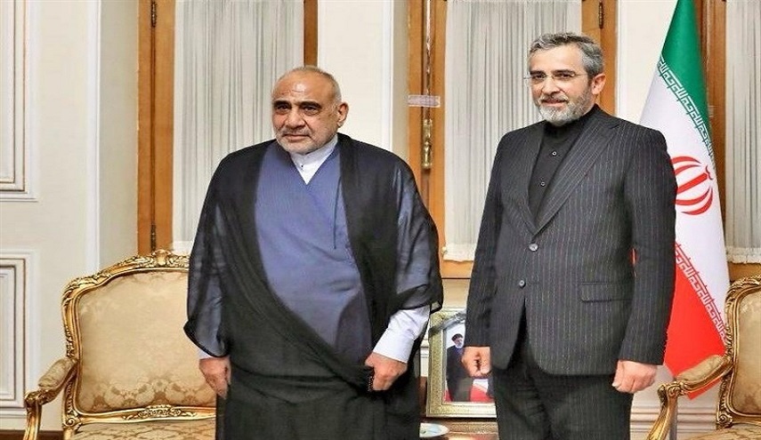  علي باقري يستقبل رئيس الوزراء العراقي الأسبق 